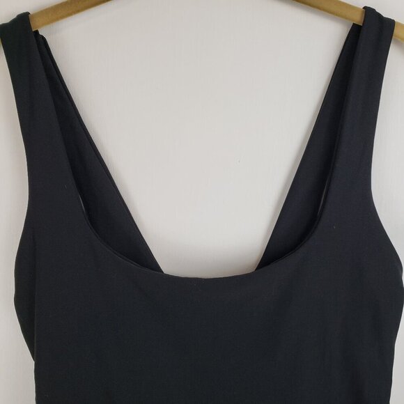Alix NYC Mott Black Scoop Neck Thong Bodysuit Tank Womens Size Medium - Picture 6 of 10